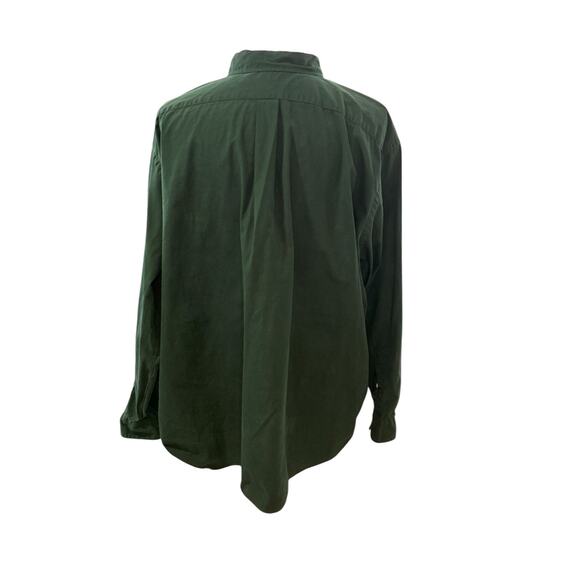 Polo Ralph Lauren 3XB Big Button Down Dress Shirt Men Classic Fit Dark Green - Picture 4 of 5